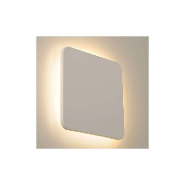 SLV Plastra Square LED Wandleuchte 3000K Gips