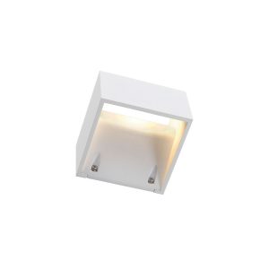 SLV LOGS Wall Wandleuchte eckig weiß 6W LED Warmweiß