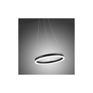 Design S LED-Hängeleuchte dimmbar über Schalter Ø 40cm Anthrazit