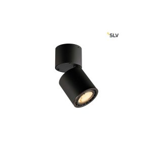 SLV Supros 78 Deckenleuchte LED 3000K Rund Schwarz 60° Linse