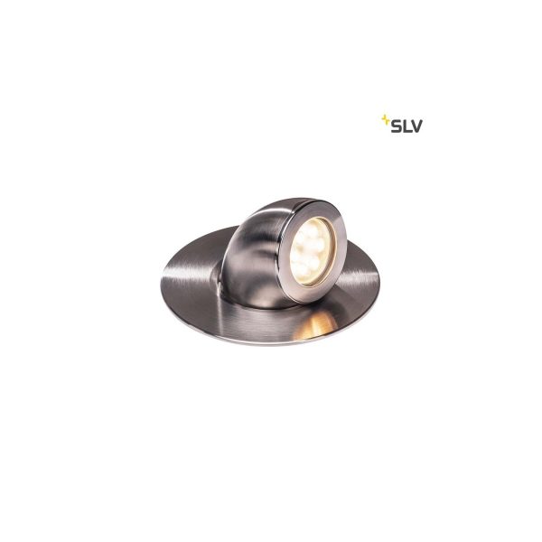 SLV GIMBLE OUT 150 LED Bodeneinbauleuchte Edelstahl 316 3000K 36° IP67