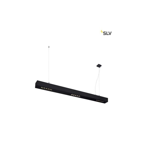 SLV Q-Line LED Pendelleuchte 1m Schwarz 4000K