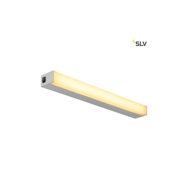 SLV Sight LED Wand- & Deckenleuchte mit Schalter Silber