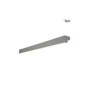 SLV L-Line 120 LED Wand- & Deckenleuchte IP44 Mausgrau