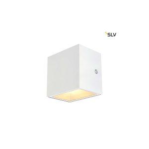 SLV Sitra Cube LED Außen-Aufbauleuchte Weiß IP44