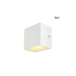 SLV Sitra Cube LED Außen-Aufbauleuchte Weiß IP44