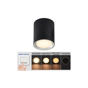 LED Aufbauleuchte Moodmaker M dimmbar Schwarz