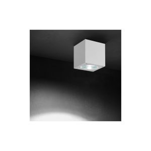 Licht-Trend LED Aufbau Außen-Deckenleuchte Kubus IP54 Weiß