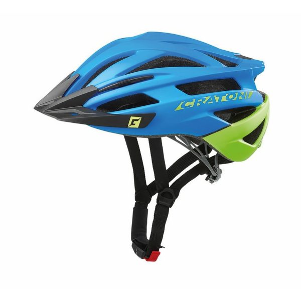 MTB Fahrradhelm Agravic blau/lime matt