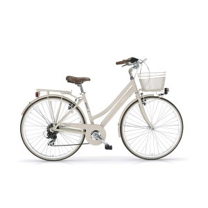Trekkingbike New Boulevard Woman 28" 18-Gang Creme