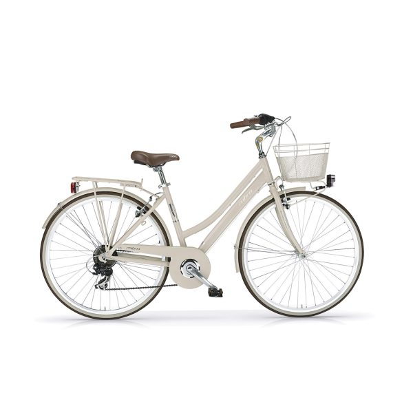 Trekkingbike New Boulevard Woman 28" 18-Gang Creme