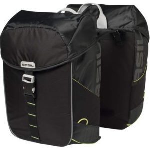 Doppelpacktasche "Miles" - schwarz/lime