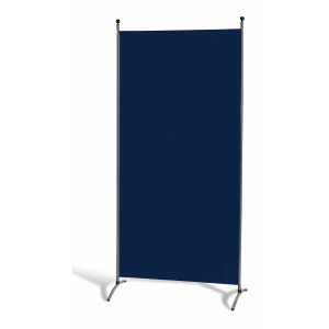 Grasekamp Stellwand 85 x 180 cm - Blau - Paravent  Raumteiler Trennwand Sichtschutz