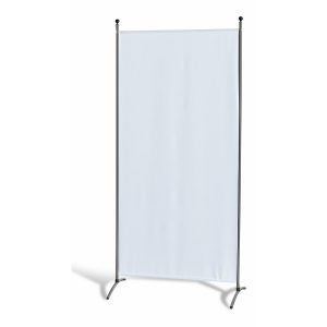 Grasekamp Stellwand 85 x 180 cm - Weiß - Paravent  Raumteiler Trennwand Sichtschutz