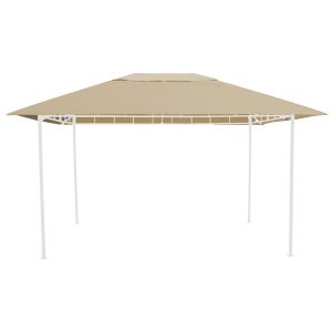 Grasekamp Ersatzdach zu Gartenpavillon Antik  Pavillon Partyzelt 3x4m Beige