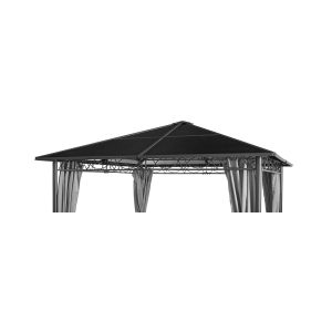 Grasekamp Ersatzdach Hardtop Pavillon Meran 3x3m  Doppelstegplatten Polycarbonat Braun