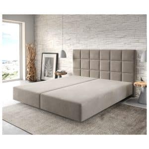 Boxspringgestell Dream-Fine Mikrofaser Beige 180x200 cm