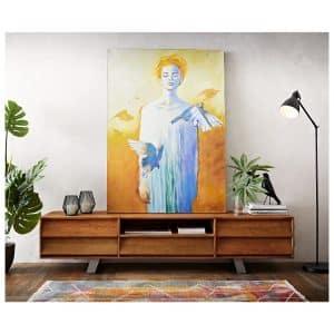 Gemälde Doves Mehrfarbig 120x170 cm Acryl auf Leinwand