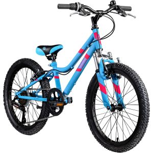 Galano GA20 Kinderfahrrad Mädchen Jungen 120 - 135 cm Fahrrad 20 Zoll ab 6 Jahre Mountainbike 7 Gänge MTB Hardtail Kinder Fahrrad... blau
