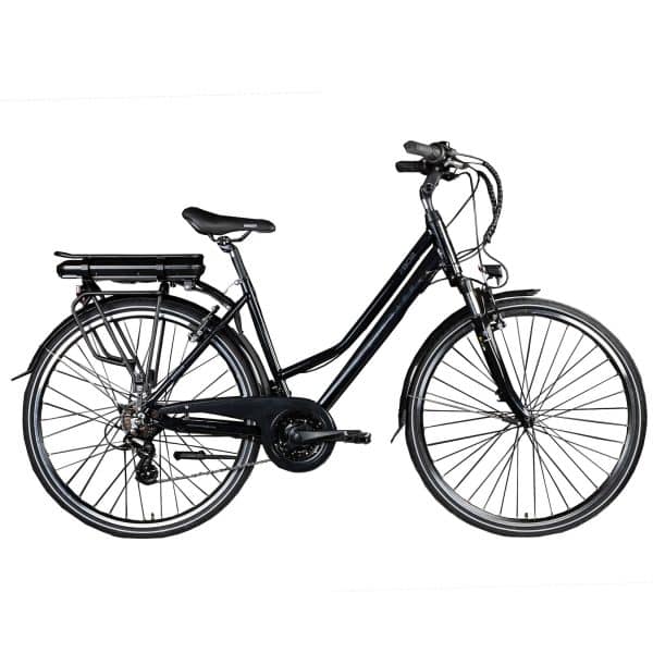 Zündapp Z802 E Bike Trekkingrad Damen ab 155 cm mit Nabenmotor Pedelec Trekking Fahrrad mit 21 Gang und Beleuchtung StVZO... 48 cm