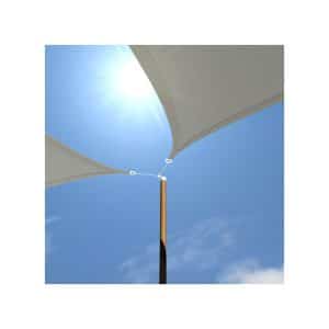 UV Sonnensegel 2x2 HDPE Quadratisch Sonnenschutz Überdachung Garten Balkon Grau