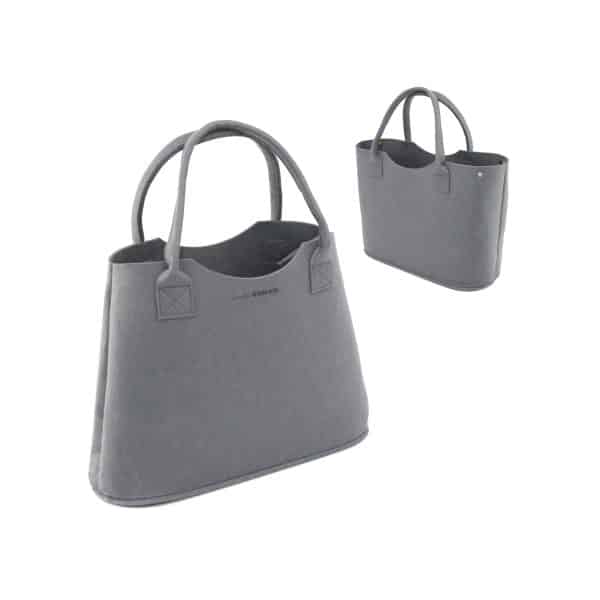 2-in-1 Erweiterbarer Filz Shopper 47x20x35cm XL Tasche Einkaufstasche Groß