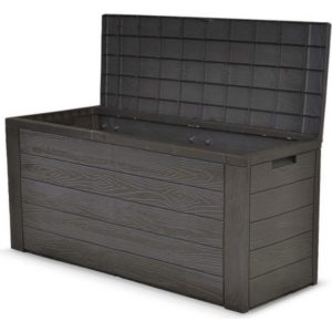 Auflagenbox Holz Optik Gartenbox Gartentruhe Auflagen Kissenbox Gartentruhe