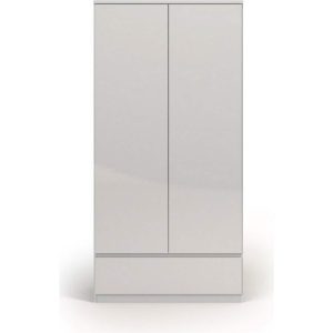 2-türiger Kleiderschrank NADA Schlafzimmerschrank Flügeltürenschrank weiss