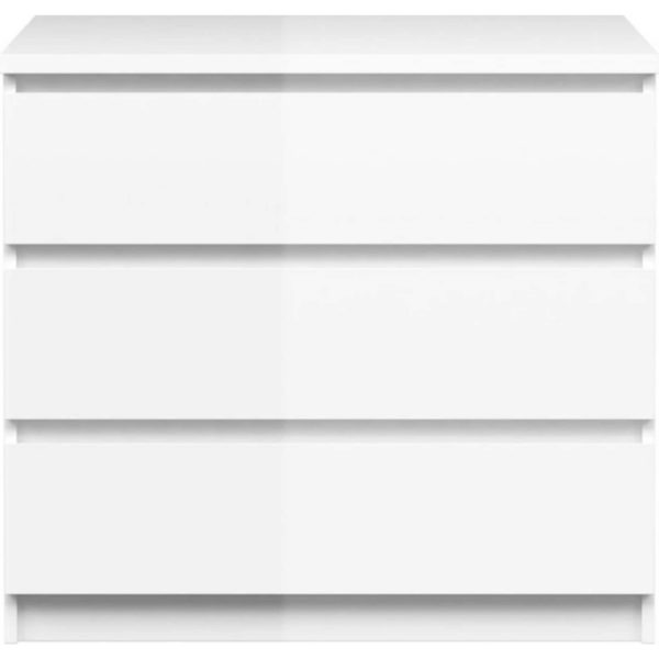 Nada Kommode breit 3 Schubladen weiss Sideboard Highboard Schrank Flur Diele