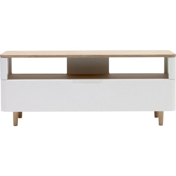 TV Tisch Amalie Fernsehschrank Hifi Schrank Lowboard Kommode Sideboard Holz weiß