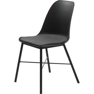 2x Esszimmerstuhl schwarz grau Essstuhl Lehnstuhl Küche Stuhl Set Stühle