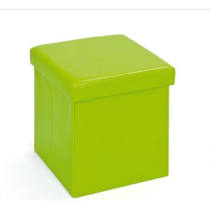 Aufbewahrungsbox Sanne Hocker faltbar mit Deckel grün Faltbox Regalbox Box