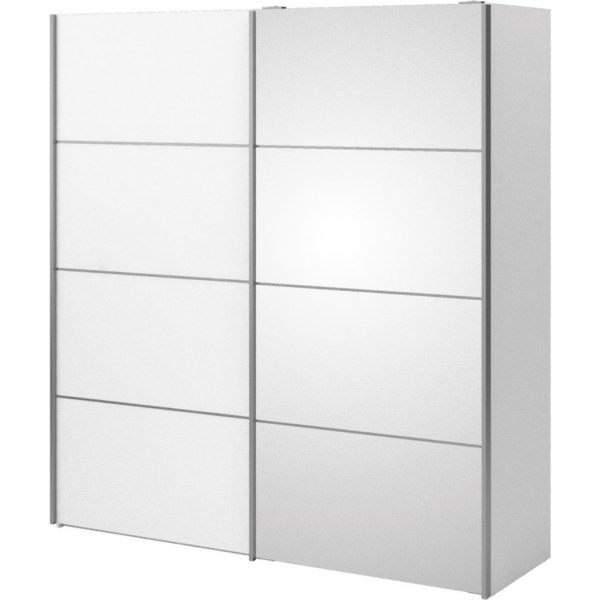 Kleiderschrank Veto 2trg Schwebetürenschrank Schlafzimmer Spiegel Schrank weiss