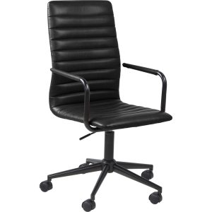 Bürostuhl Winslet schwarz Kunstleder Schreibtisch Stuhl Drehstuhl Chef Sessel