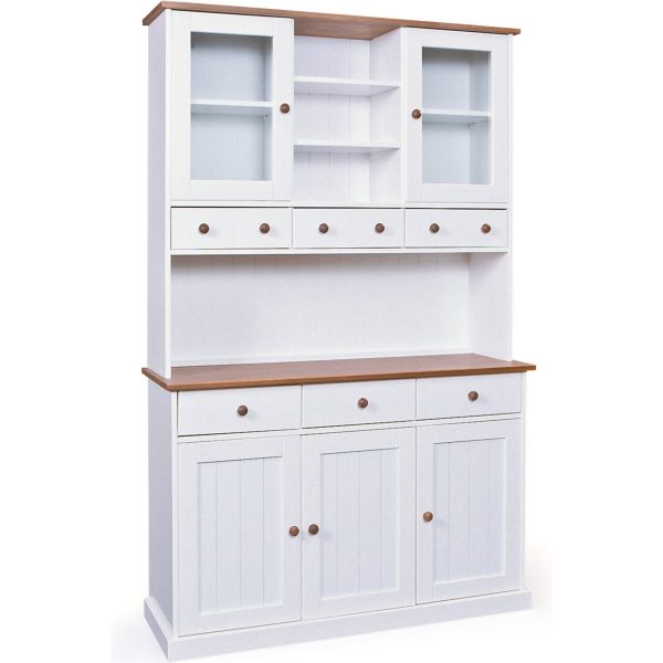 Sideboard Wright Kommode Highboard Wohnzimmer Schubladen Schrank weiss braun