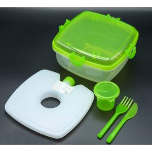 5tlg Lunchbox Set Salat to go Frischebox Frischhaltedosen Kühlakku Aufbewahrung