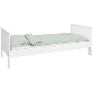 Kinderbett 90x200 + Lattenrost Einzelbett Jugendbett Holzbett Bett weiss