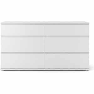 Kommode Nora Sideboard Schubladenschrank Highboard Schlafzimmer Schrank weiß