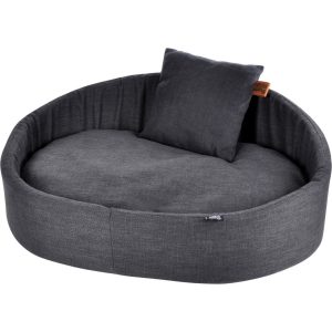 XL Hundesofa 80cm grau Couch Hundecouch Sofa Hunde Hundebett Schlafplatz Bett