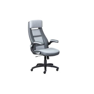 Elexo Bürostuhl grau Sessel Chefsessel Schreibtischstuhl Büro Computer Stuhl