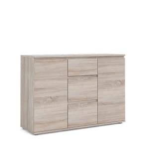 Nora Sideboard Türen 3 Schubladen Trüffel Dekor Kommode Board Schrank Wohnzimmer