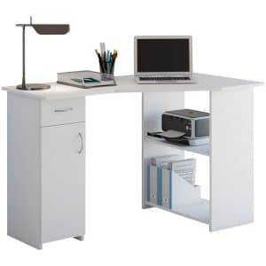 Schreibtisch Computer PC Laptop  Büro Tisch Arbeitstisch Bürotisch weiß