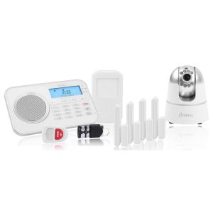 OLYMPIA Protect 9881 GSM Haus Alarmanlage Funk Alarmsystem mit IP-Kamera und App