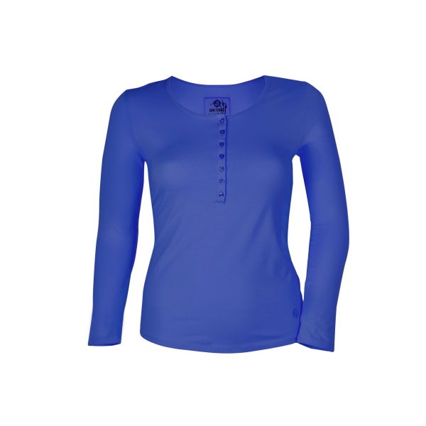 GIN TONIC Damen Langarm Shirt/s /blau
