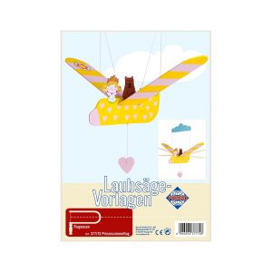 PEBARO Laubsägevorlage Mobilé fliegende Prinzessin im Flugzeug