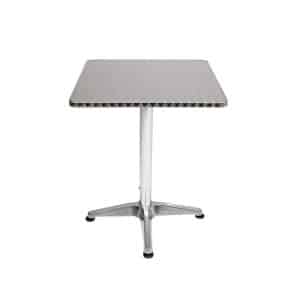 LEX Bistrotisch Stehtisch 60 - 110 cm quadratisch 60 x 60 cm Aluminium