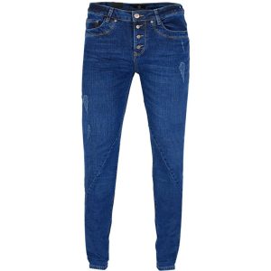 GIN TONIC Damen Boyfriend Jeans Blue Wash