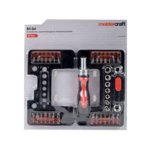 meistercraft Bit-set 38 tlg Bitsortiment Torx Set Schrauber Satz Werkzeug Koffer