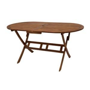 DEGAMO Klapptisch BENITA 85x160cm oval