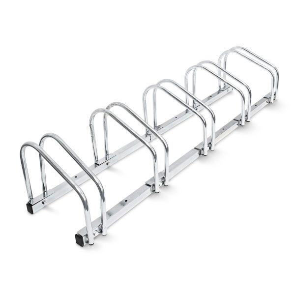 relaxdays Fahrradständer 5 Fahrräder Stahl 130cm